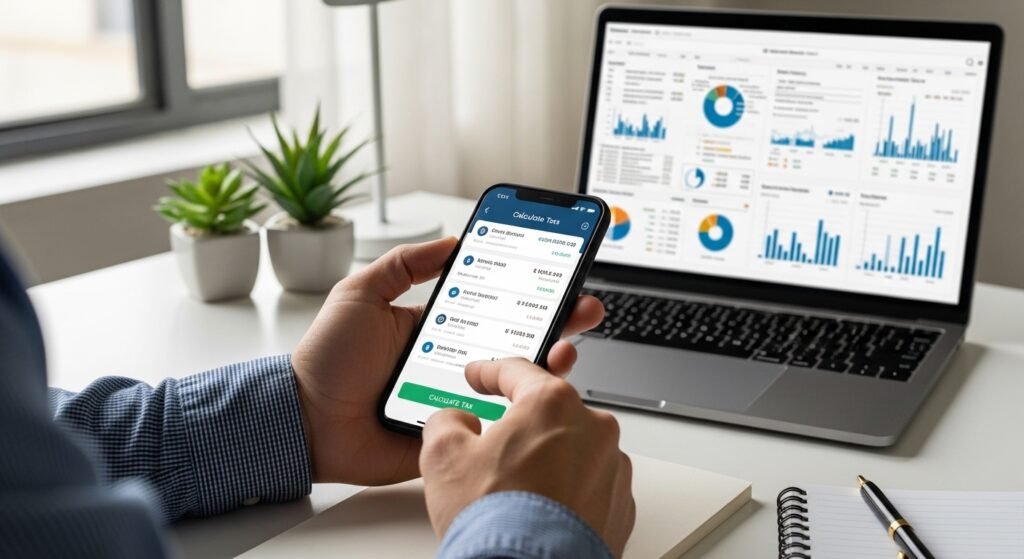 가상자산 세금 계산 앱을 활용해 소득 신고를 준비하는 투자자